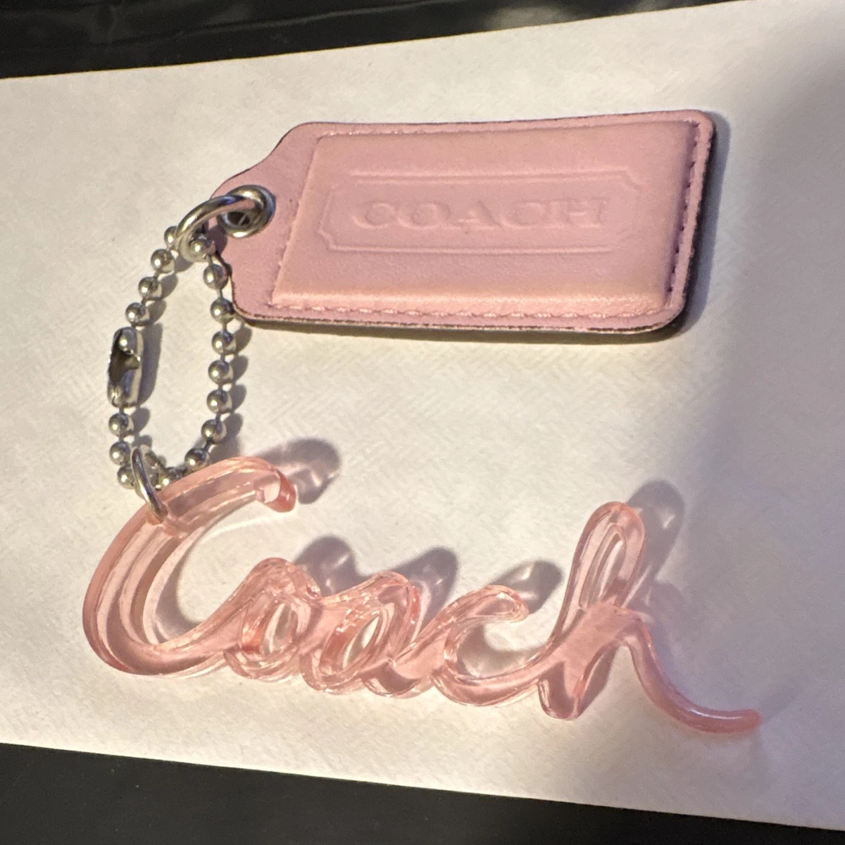 COACH Logo Acrylic Tag Charm Y2K 5本　CM Coach Acrylic Key Chains, Rings & Finders for Women for sale | eBay