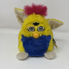 1999 Furby Babies Yellow Blue Pink Mohawk Original Tag 70-940 Works