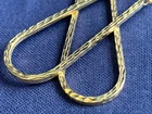 10K Yellow Gold Earrings 1.1g Fine Jewelry Hammered Metal Look Elongated Hoops