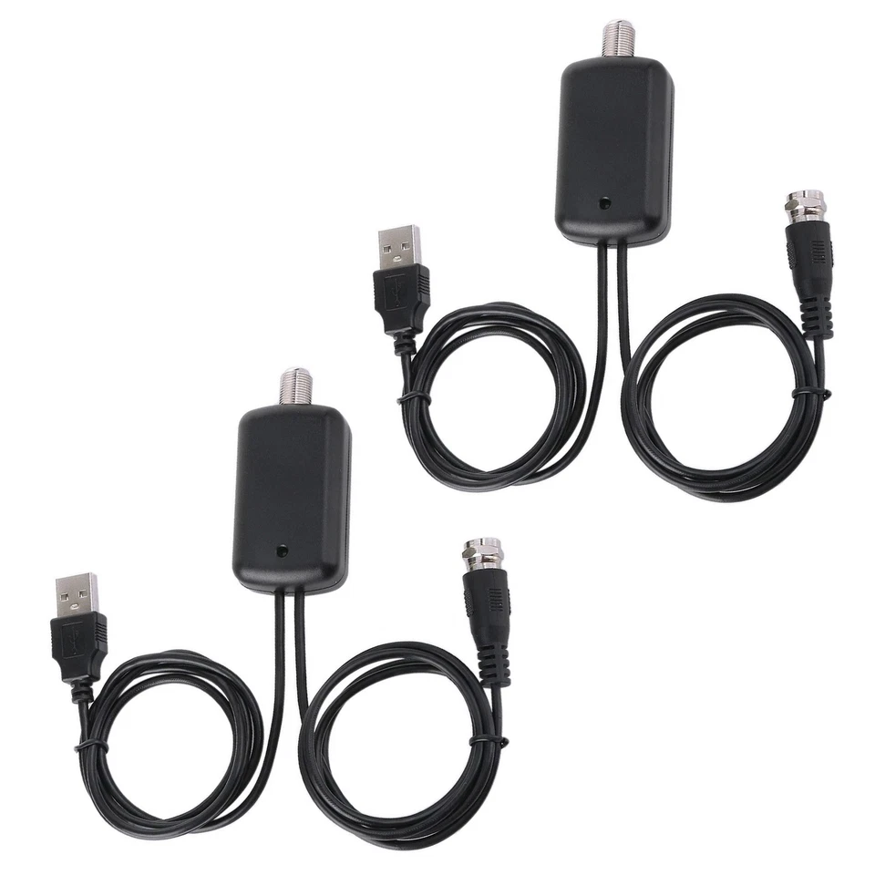 2pcs HDTV Antenna Amplifier Signal Booster High Gain 75 Ohm F-type Connector - Image 3 of 4