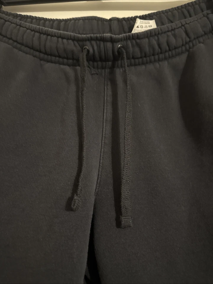 Mens Nike "Just Do It Logo" Black/White/Orange AR2865-010 Fleece Shorts! Size M - Image 3 of 4