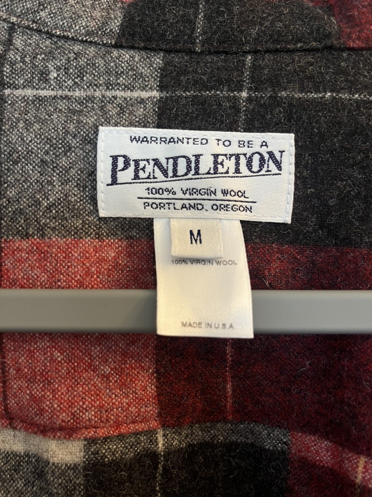 Classic Pendleton Red Plaid Wool Jacket Women’s  … - image 14