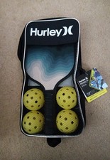 Hurley Pickleball 7 Piece Set With Carrying Case, 2 Paddles  4 Balls