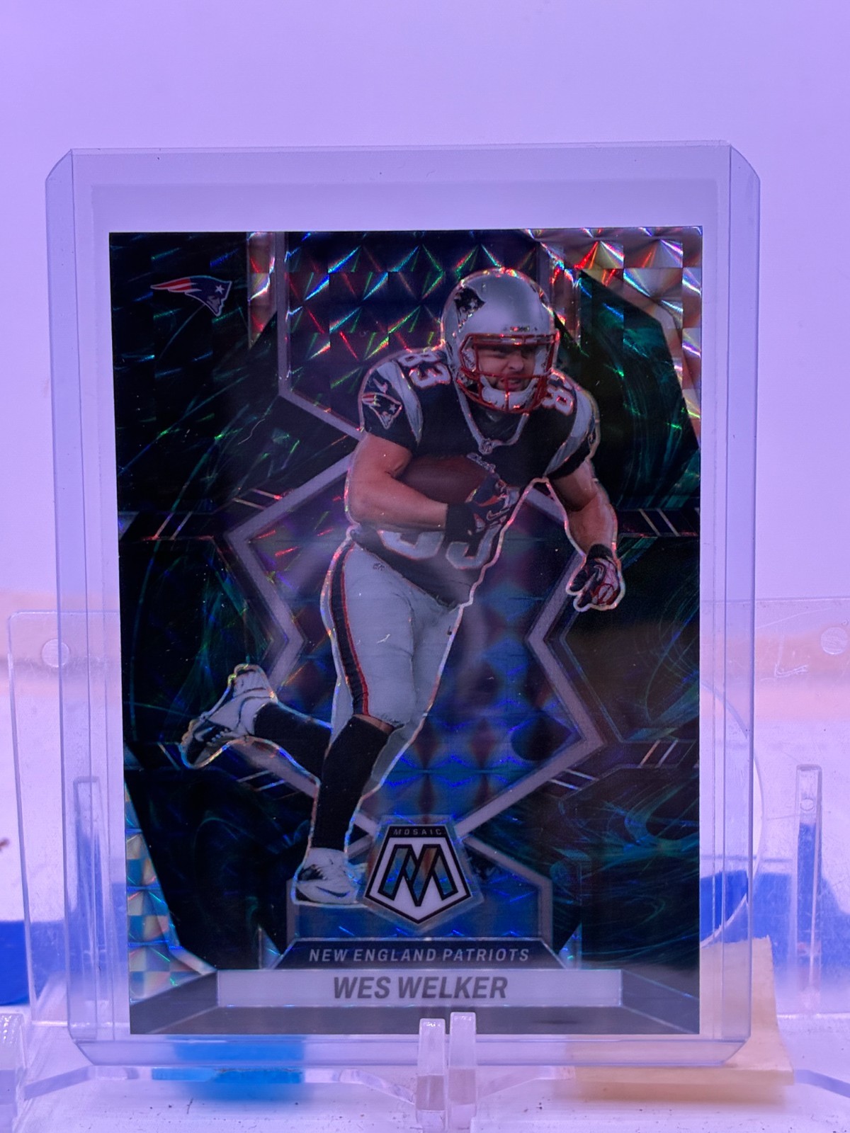 2022 Panini Mosaic Genesis SP #240 Wes Welker