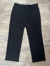 Lauren Ralph Lauren Men  s Black Herringbone Dress Pants 34x30 Essential Classic