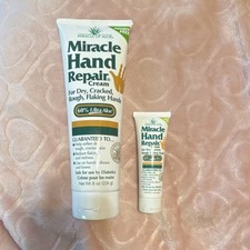 Miracle Hand Repair Cream 4 ounce tube with 60 Ultra Aloe, Safe for Diabetics