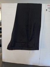 Men  s Black Dress Pants Slacks 42 Inch Waist 30 Inch Inseam Pleated Front