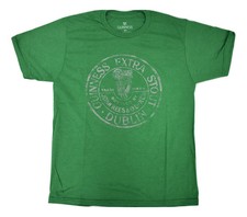 Guinness Extra Stout Mens Dublin Distressed Print Beer Green Shirt New Medium