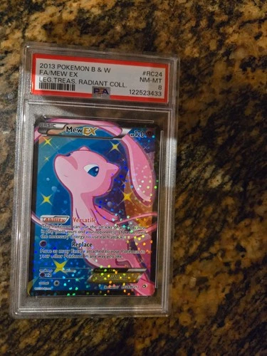 Mew EX (Full Art) RC24/RC25 PSA 8 Legendary Treasures: Radiant Collection Holo