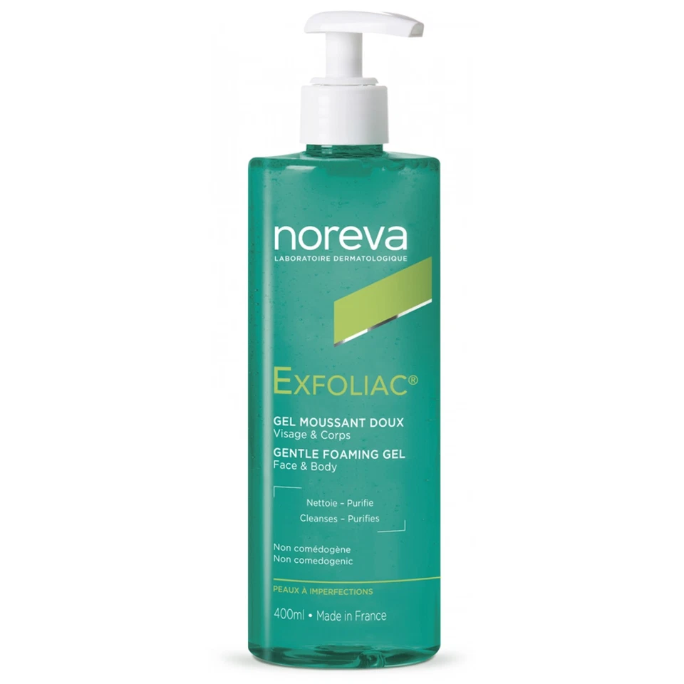 MARKENLOS Noreva Exfoliac Sanft Schäumendes Gel 400 ml ist ein nicht-komedogenes schäumend