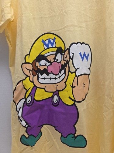 NINTENDO SUPER MARIO WARIO HERREN KURZARM T-SHIRT GR. M OFFIZIELL LIZENZIERT - Bild 2 von 4