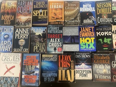 Lot of 41  Mixed Nonfiction Mystery & Suspense New York Times Best Sellers VTG