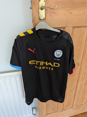 Authentic Man City 2019/20 Away Shirt - David Silva Large 19/20 2020