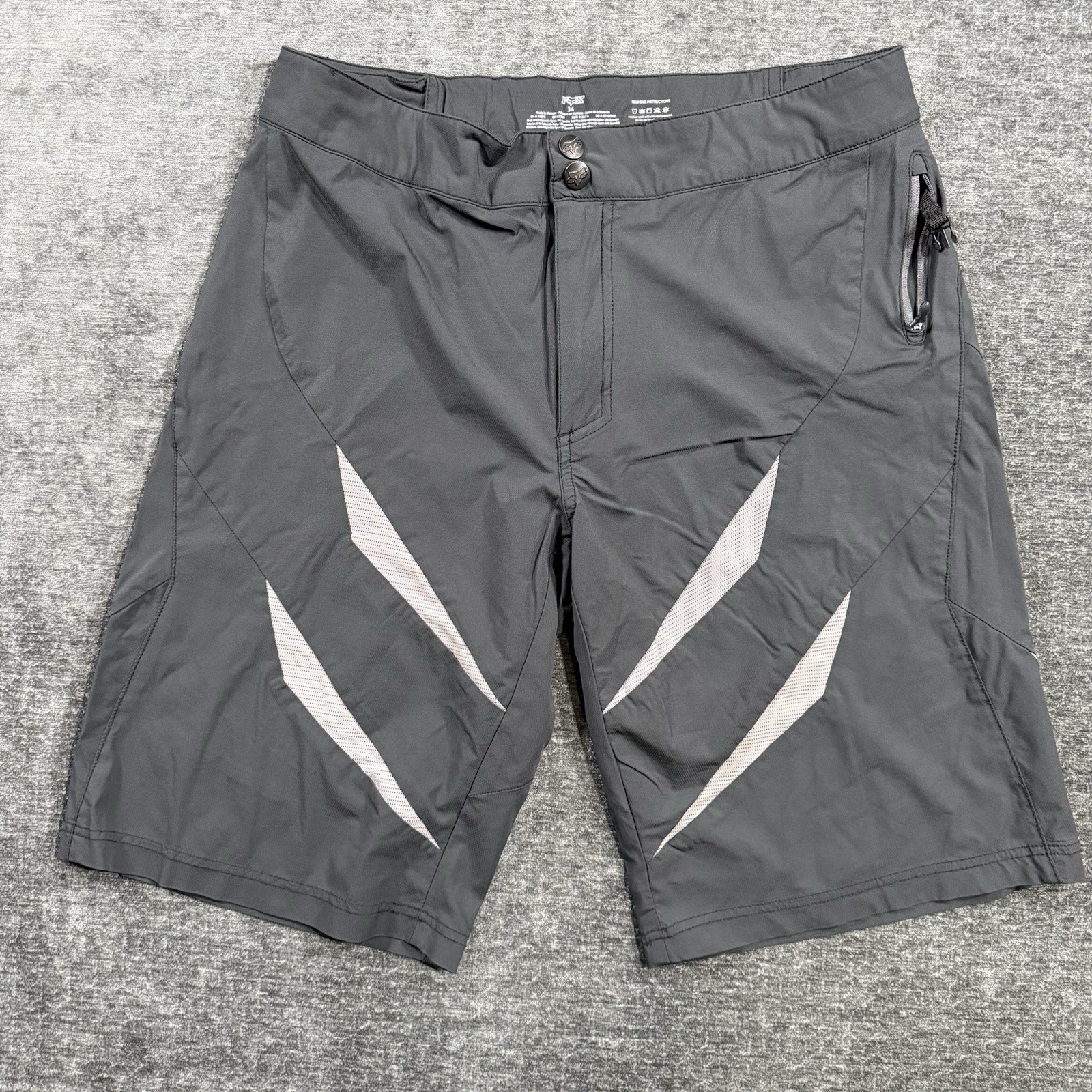 Fox Racing Activewear Men&rsquo;s Shorts Size 34 Black & Gray MT