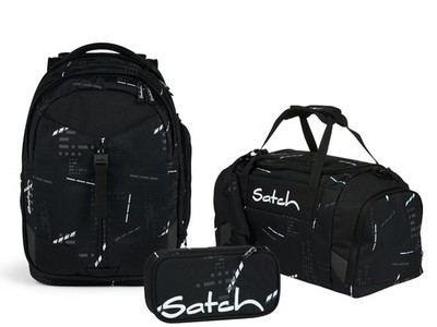 Satch Schulrucksack-Set MATCH Ninja Matrix 3-teilig, Kollektion 2024