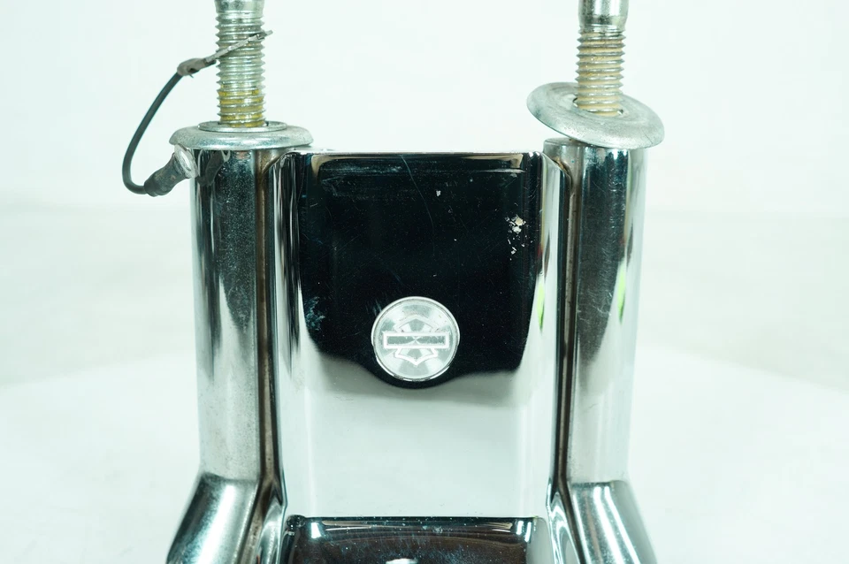 2003 Harley Sportster XL1200 C Custom OEM Front Handlebar Riser Top Clamp Chrome - Image 4 of 4