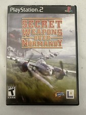Secret Weapons Over Normandy (Sony PlayStation 2, 2003) COMPLETE CIB TESTED