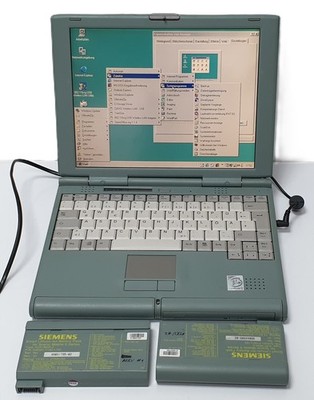Siemens Mobile 5 TF1 Windows 98+XP Pentium II Laptop Notebook Vintage Retro 13''
