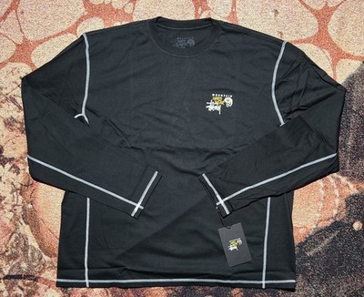 Stussy Mountain Hardwear L/S Tee Stealth Grey Black Large Brand