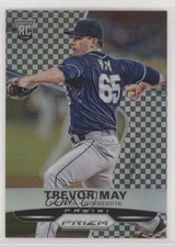 2015 Panini Prizm Black & White Checker Prizm 63/149 Trevor May #198 0w7