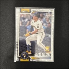 Topps 2026 Series 1 Isaac Collins #202 Milwaukee Brewers Baseball Rookie