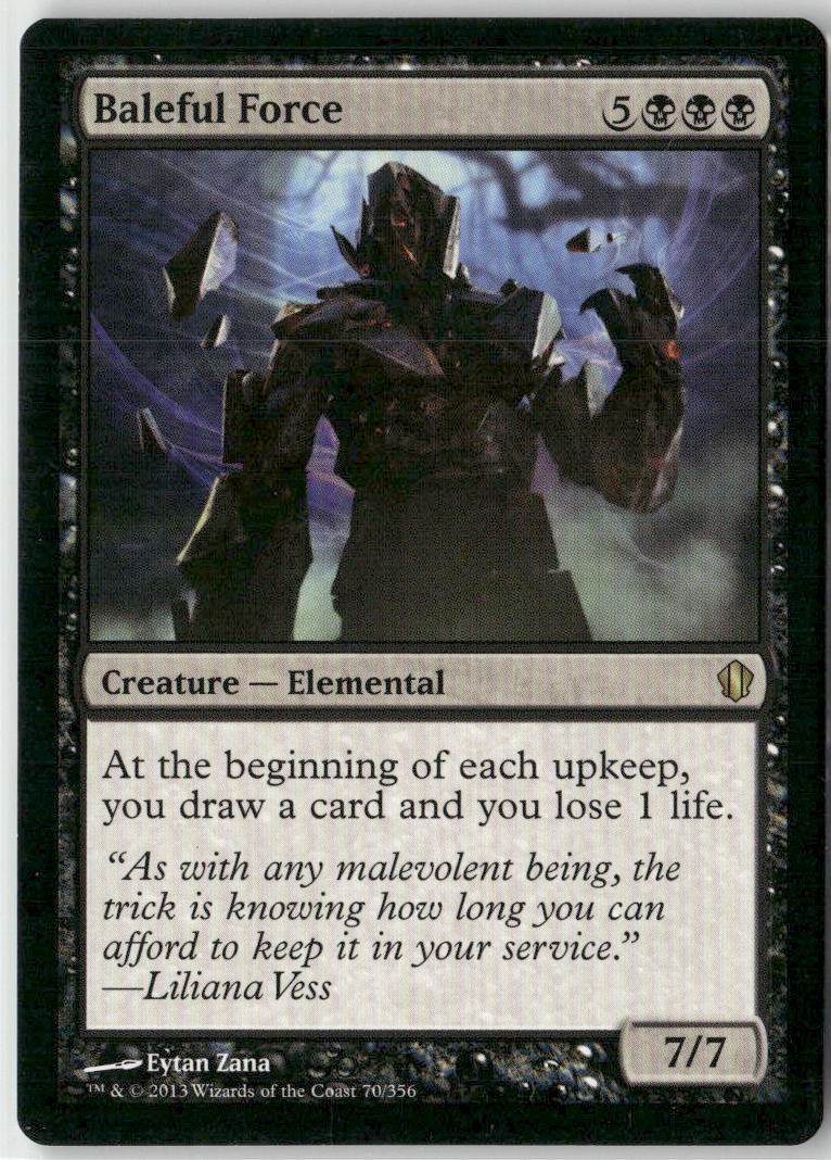 Baleful Force 70 Rare Commander 2013 Magic: The Gathering Near Mint