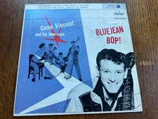 GENE VINCENT "Blue Jean Bop" EP #3 of set EAP-3-764 Capitol Teal Label A BEAUTY