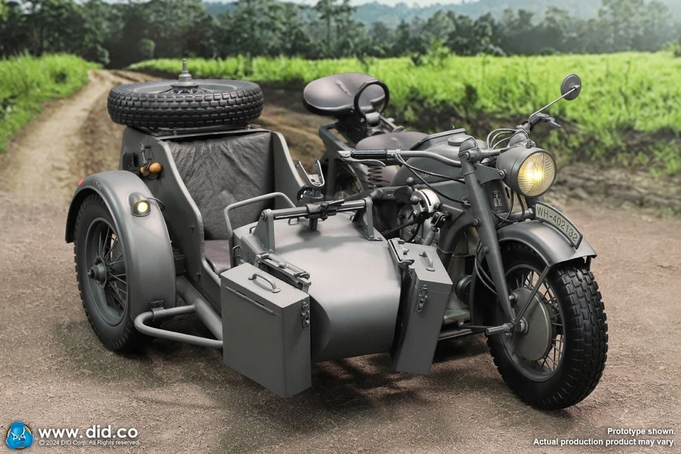 DID E60075G " German Zundapp KS 750 Motorcycle With Sidecar" (Box= 43x25x55cm) - Photo 2/4