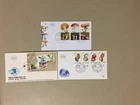 Three Israel fdc with MUSHROOM,SHELL,BIRDS stamps and SS