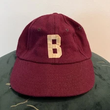 Vintage Wool Baseball Red Cap Hat