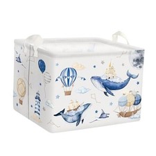 Flying Whales Turtle Baby Storage Basket Large Sea Animal Boy Girl Book Gift