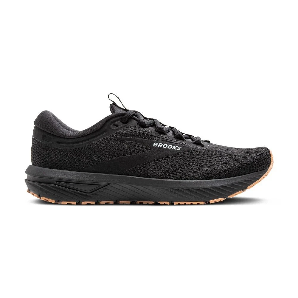 Women's Brooks Revel 7, Black/Black, 10 B Medium US