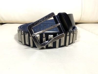 Diesel Ceinture Belt Cintura Gürtel mit Patronen Schwarz  Mafia Bandito Style