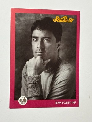 1991 LEAF STUDIO PREVIEW BASEBALL No.13 TOM FOLEY -                         L962