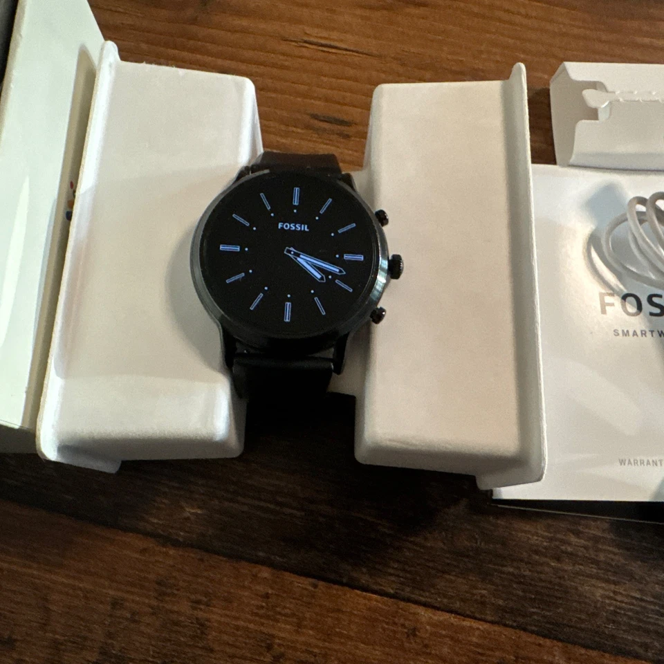Fossil The Carlyle HR 5. Gen. Herren Smartwatch 44mm Edelstahlgehäuse - Bild 2 von 3
