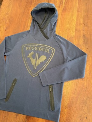 Rossignol Hoodie Sweatshirt Mens L Dark Navy Blue Tech Pullover Jumper Outdoors