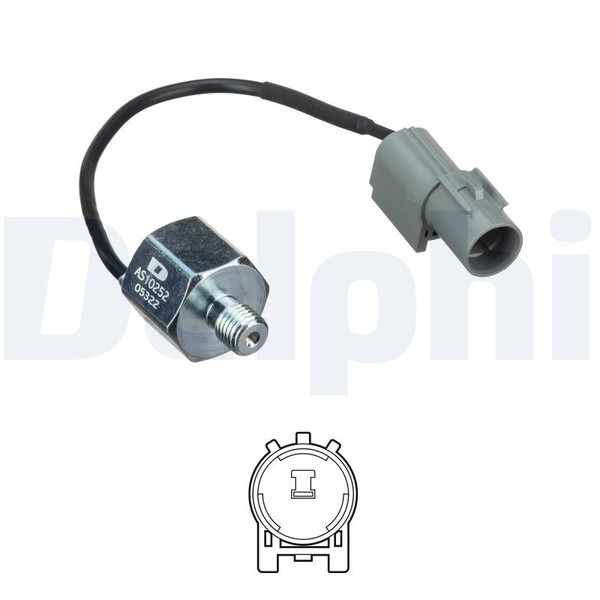 Delphi AS10252 Klopfsensor FüR Suzuki 18640-78G00-000 1-Polig 151Mm-image