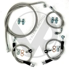 Complete Stainless Front Brake Line Replacement Kit For 88-91 Honda Civic / CRX