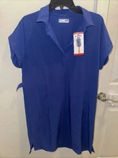 Hi-Tec Women's Short Sleeve Dress, Blue, Size M