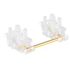 DUROCK Transparent Clear Plate Mount Stabilizer with Gold-Plated Wires Compat...