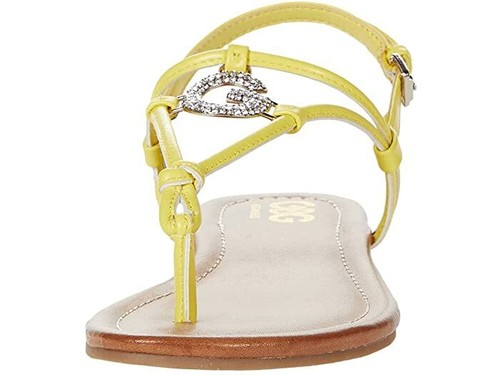 yellow guess sandals