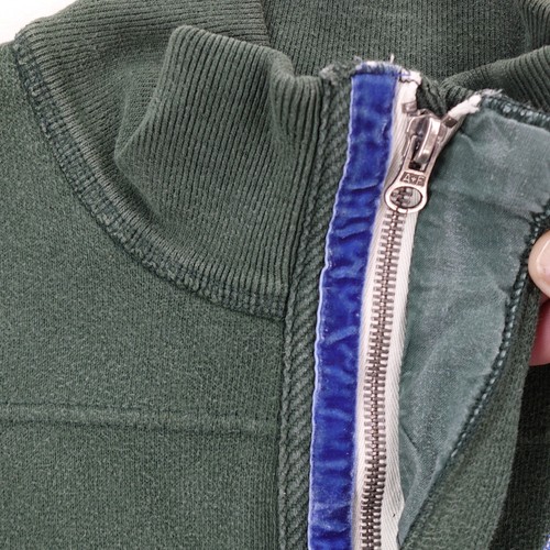 Maglione Abercrombie & Fitch 1/4 zip finto collo uomo taglia 2XL invecchiato pesante - Foto 15 di 21
