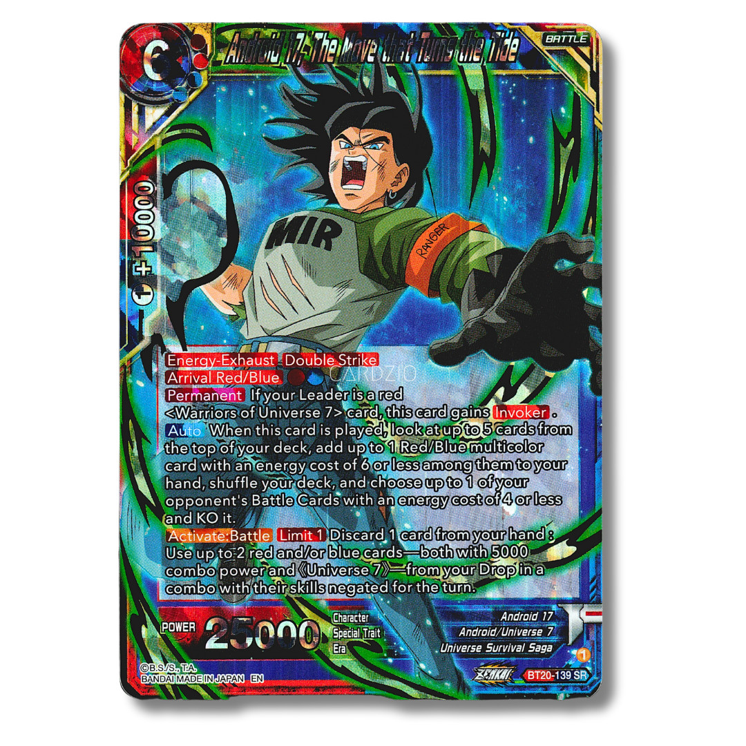 Android 17, The Move that Turns the Tide BT20-139 SR - Dragon Ball Super Card