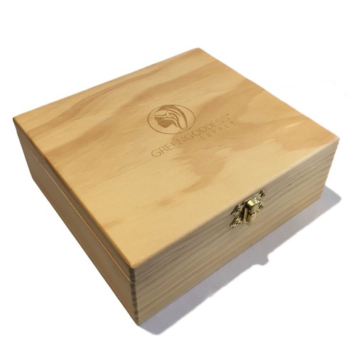 Große Aufbewahrungsbox aus Holz mit Verriegelungsdeckel, Rollvorrichtung & verstellbaren Fächern - Bild 2 von 3