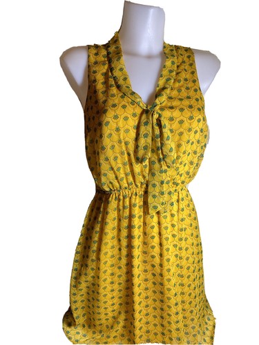 Damen Kleid Gr. M, gold, gelb, Viskose, Viskose