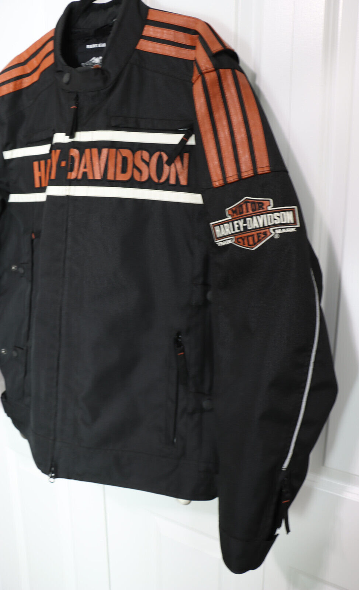 Harley Davidson Mens Waterproof Reflective Triple Vent Jacket 2XL