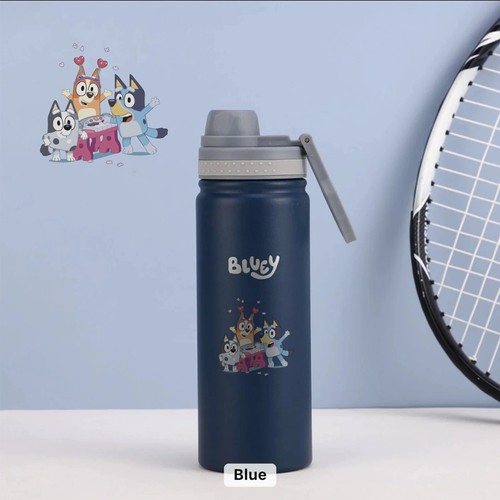 Bluey Party Steel Tumbler 18 oz water bottle - in 4 colors - School Travel - Picture 4 of 13
