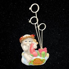 2001 Cast Art Dreamsicles First Christmas Photo Holder 7.5”T 4”W