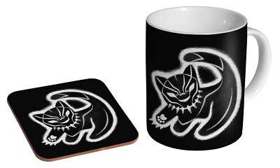 Black Panther Simba Cub - Kaffee-/Teetasse und Untersetzer Geschenkset