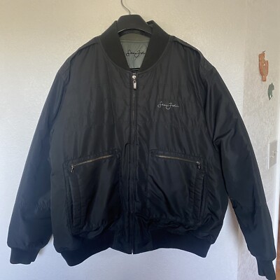 Sean John G-III Apparel Reversible Logo Black/Gray Zip Insulated